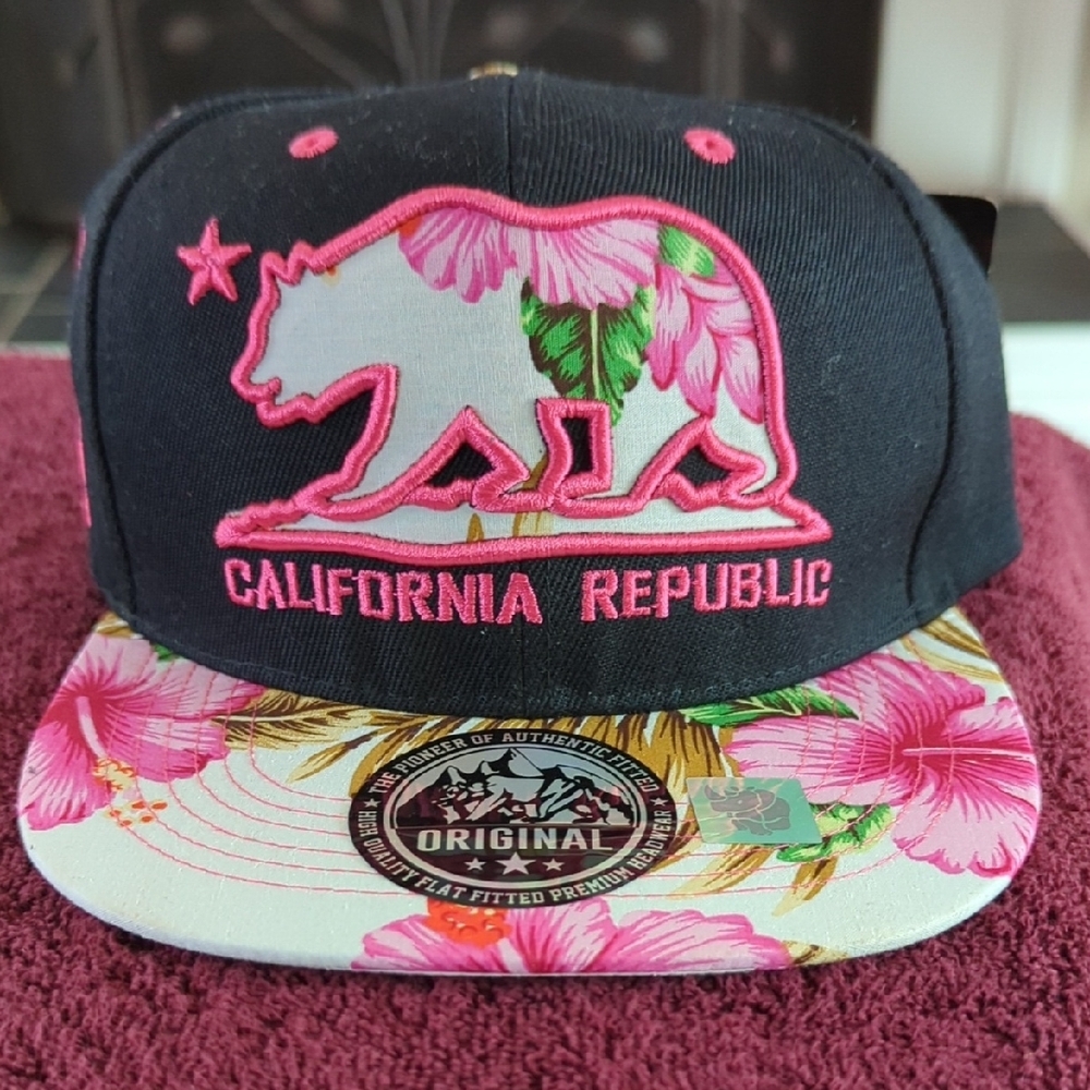 California Republic Cap - Black and Pink.. BEAUTIFUL!!!